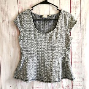 Postmark | Anthropologie Peplum Top Medium